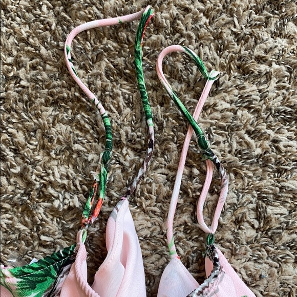 Nana Macs Pink Hawaiian Print Romper - Picture 4 of 4